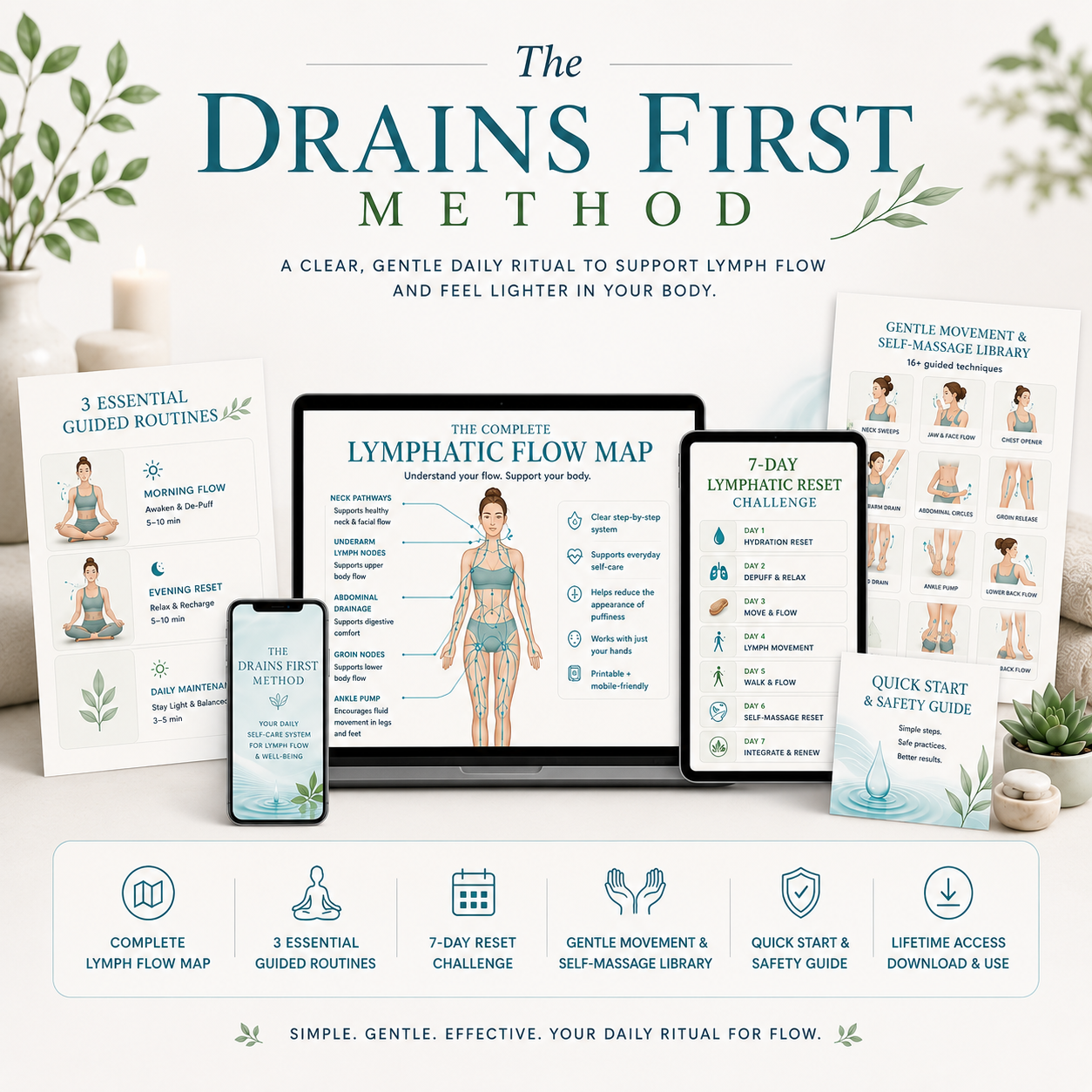 Full product bundle of The Drains First Method